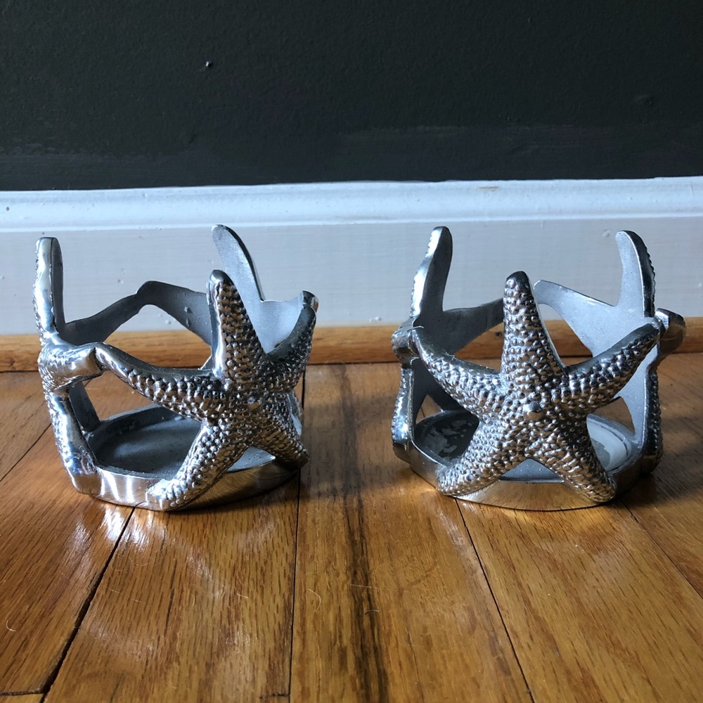 Mariposa Silver Candle holders